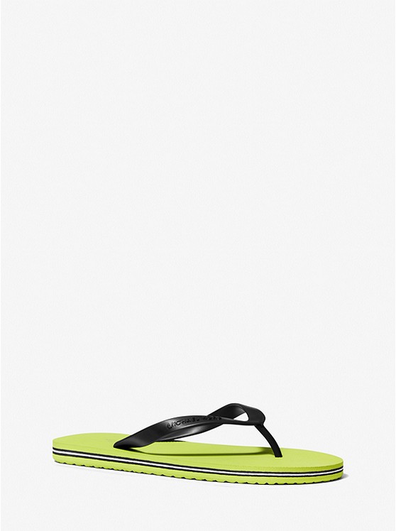 Michael Kors Travis Flip Flops Herren Hellgrün | Österreich-9037878