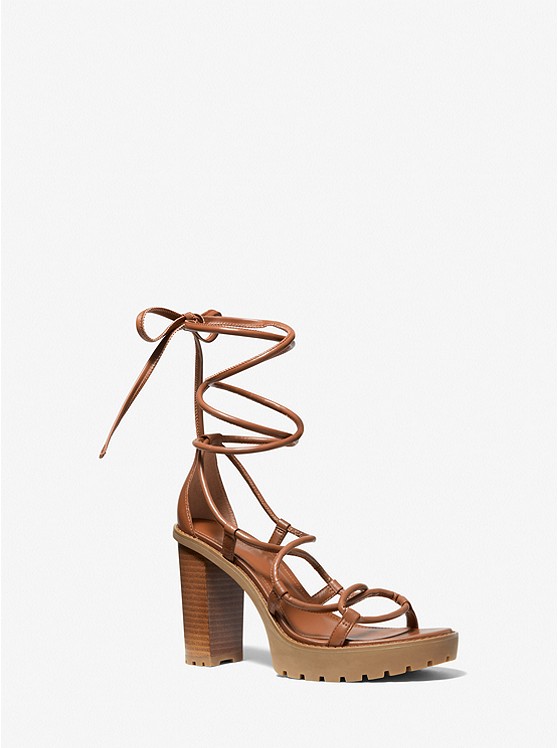 Michael Kors Vero Sandalen Damen Braun | Österreich-5348781
