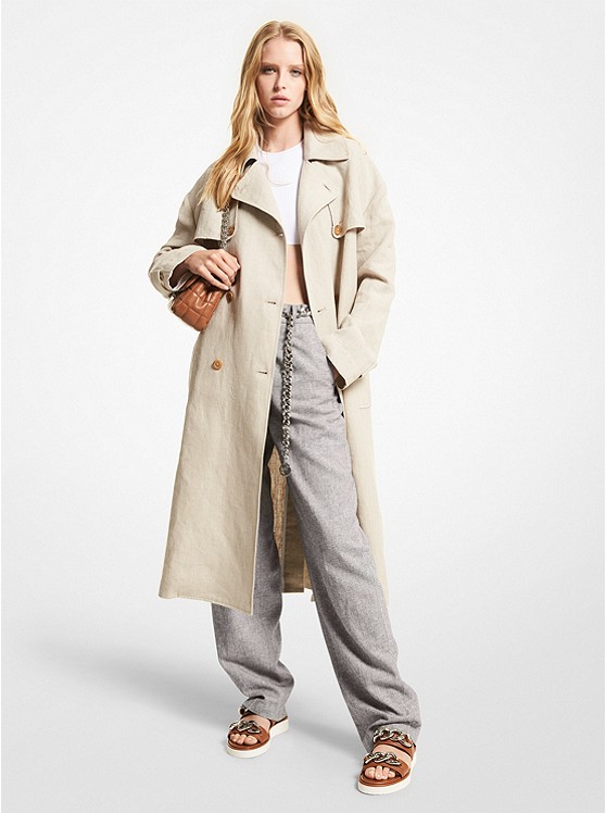 Michael Kors Washed Mäntel Damen Beige | Österreich-0873159