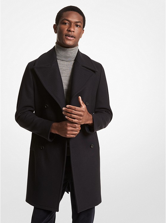 Michael Kors Wool Mäntel Herren Navy | Österreich-3714758