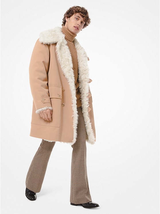 Michael Kors Wool Mäntel Herren Orange Braun | Österreich-7798184