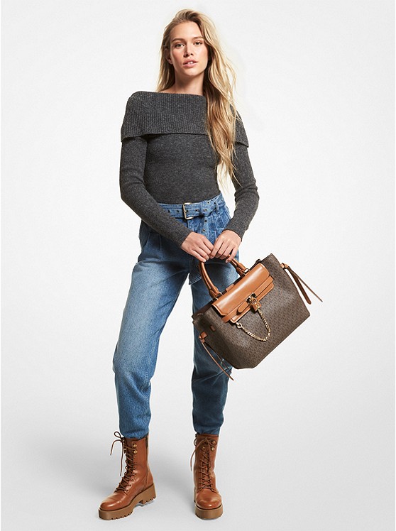 Michael Kors Wool Pullover Damen Dunkelgrau | Österreich-7304588
