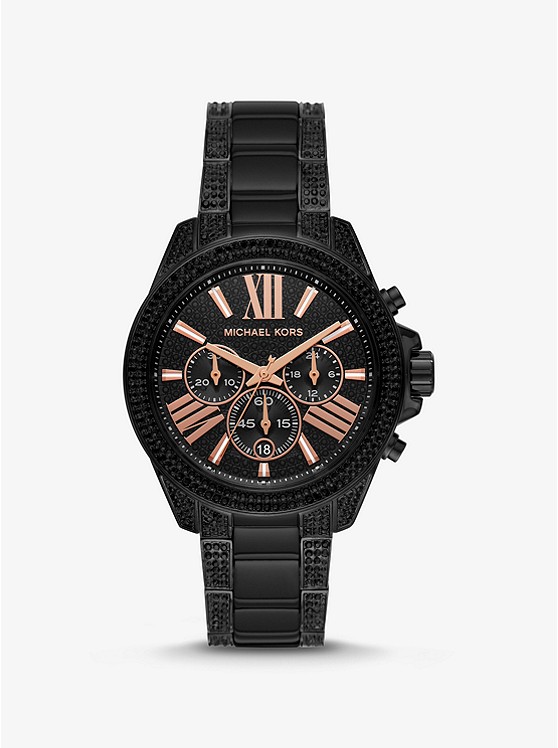 Michael Kors Wren Uhren Damen Schwarz | Österreich-0394887